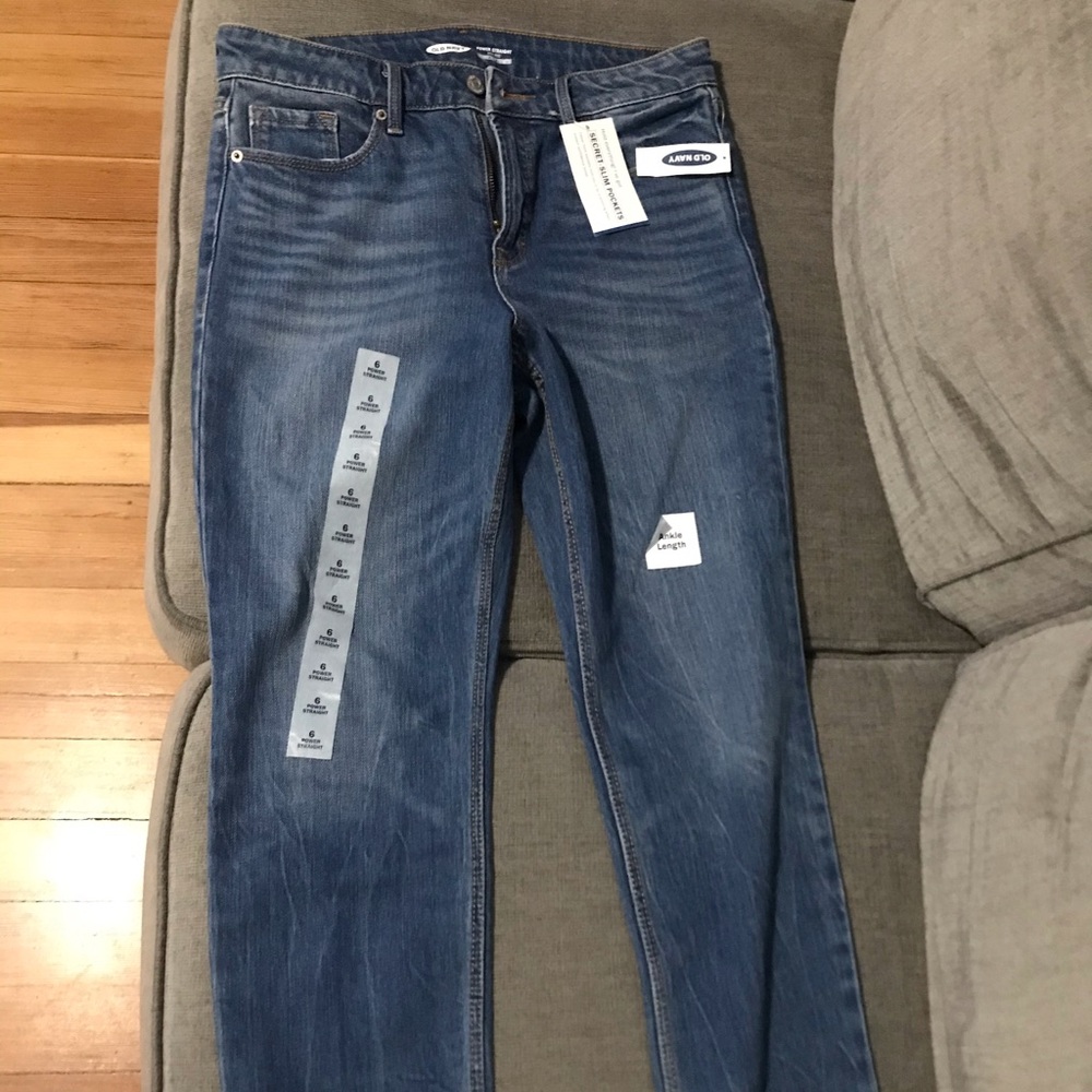 Power straight high rise jeans